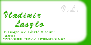 vladimir laszlo business card