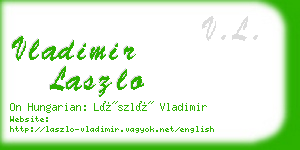 vladimir laszlo business card
